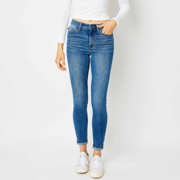 Judy Blue Cuffed Hem Skinny - Picture 2 of 3